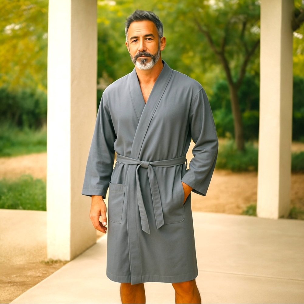 Magellan’s Unisex Castlerock Grey Microfiber Travel Robe